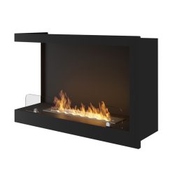Chimenea de bioetanol de Infire INSIDE 800 L Versión 1, a dos caras con apertura a la Izquierda
