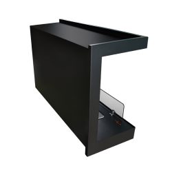 Chimenea de bioetanol de Infire INSIDE 800 L Versión 1, a dos caras con apertura a la Izquierda