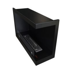 Chimenea de bioetanol de Infire INSIDE 800 P Versión 1, a dos caras con apertura a la derecha