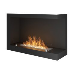 Chimenea de bioetanol de Infire INSIDE 800 P Versión 1, a dos caras con apertura a la derecha