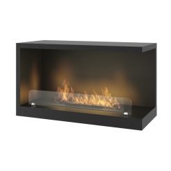 Chimenea de bioetanol de Infire INSIDE 800 P Versión 2 (con aislamiento incorporado), a dos caras con apertura a la derecha