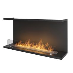 Chimenea de bioetanol de Infire INSIDE C1000 vers.2, abierta a tres caras