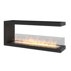 Chimenea de bioetanol de Infire INSIDE U1200, a tres caras