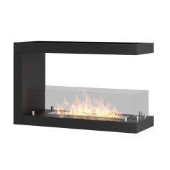 Chimenea de bioetanol de Infire INSIDE U 800, a tres caras