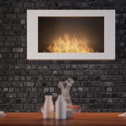 Foto de ambiente de la chimenea de bioetanol de Infire MURALL 1000