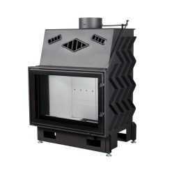 Hogar en acero forrado con refractario negro, Pantech 80 EVO de Technical