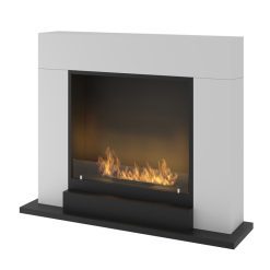 Chimenea exenta de bioetanol de Infire INPORTAL 2 color blanco
