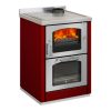 Cocina de leña De Manincor Domino 6 Maxi color rojo puertas inox