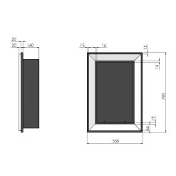 Esquemas de la Chimenea de bioetanol Simplefire FRAME 550