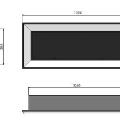 Esquemas de la chimenea bioetanol Simplefire FRAME 1200