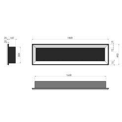 Esquemas de la chimenea bioetanol Simplefire FRAME 1800