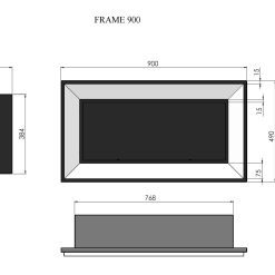Esquemas de la chimenea bioetanol Simplefire FRAME 900