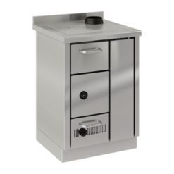 Cocina de leña De manincor FK600 color inox
