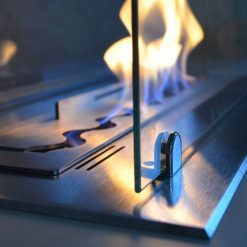 Foto de detalle del quemador encastrable de bioetanol de Infire WKLAD 600