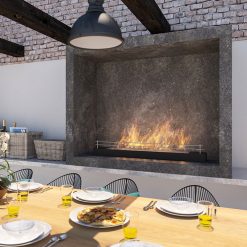 Foto ambiente del quemador de bioetanol de sobremesa FIREBOX 1200 de Simplefire