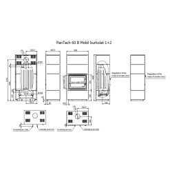 Esquemas hogar modular Technical Mobil 60B 1+2 módulos