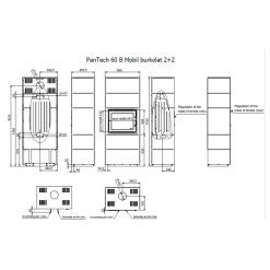 Esquemas hogar modular Technical Mobil 60B 2+2 módulos