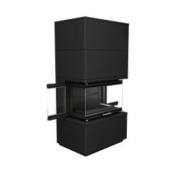 Modulo 1 cuerpo +2, Pantech 80 JOY V LD MOBIL 1+2, de Technical, con puerta guillotina a tres caras en color negro. Puerta abierta