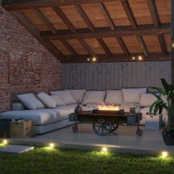 Foto ambiente del quemador de bioetanol de sobremesa SIMPLEBOX 600 de Simplefire