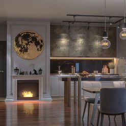 Foto ambiente de la chimenea de bioetanol Simplefire PORTAL 1
