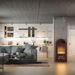 Foto de ambiente de la estufa exenta de bioetanol de Infire INCOZA 2