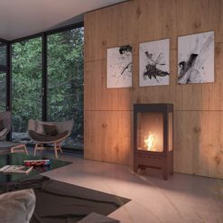 Foto de ambiente de la estufa exenta de bioetanol de Infire INCOZA 3