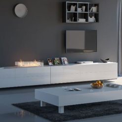 Foto de ambiente del quemador encastrable de bioetanol de Infire WKLAD 1000