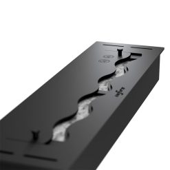 Foto de detalle del quemador encastrable de bioetanol de Infire SLIM Black Burner 500