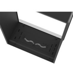 Foto de detalle de la chimenea encastrable de bioetanol de Infire VERT 2Side 1400 SLIM