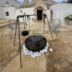 Accesorio BonBridge con rejilla para cocinar sobre pebetero Bonfeu, foto de ambiente