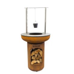 Set Asador de Bonfeu sin motor giratorio, sobre BonBiza Open