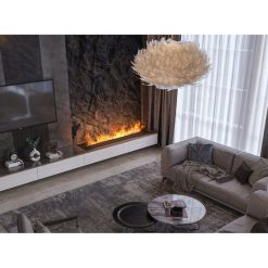 Foto de ambiente del quemador de vapor de agua Invapo Insert 1800, encastrable