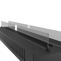 Detalle del quemador de vapor de agua Invapo Insert 1800, encastrable