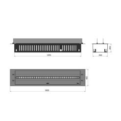 Esquemas de quemador de vapor de agua Invapo Insert 1800, encastrable