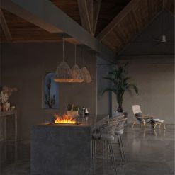 Foto de ambiente del quemador de vapor de agua Invapo Insert 700, encastrable