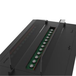 Detalle LED del quemador de vapor de agua Invapo Insert 700, encastrable