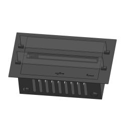 Boceto de quemador de vapor de agua Invapo Insert 700, encastrable