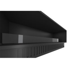 Foto de detalle de la chimenea de vapor de agua Invapo Inside 1800, encastrable