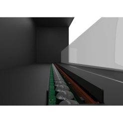 Foto de detalle LED de la chimenea de vapor de agua Invapo Inside 1800, encastrable