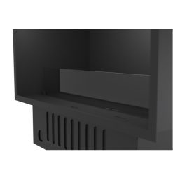 Foto de detalle de la chimenea de vapor de agua Invapo Inside 800, encastrable