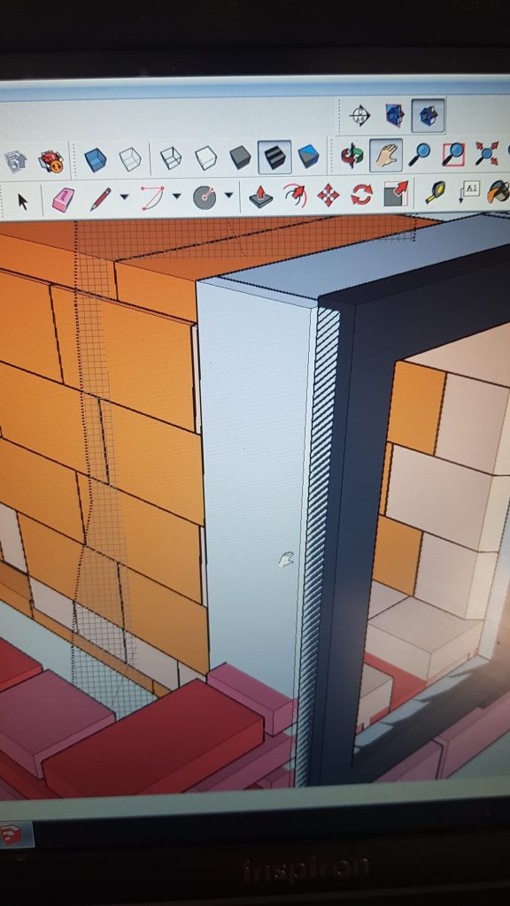 Modelo 3D incluido en el servicio de diseño y acompañamiento para autoconstructores de una estufa rocket