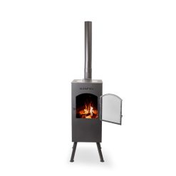 Chimenea de exterior BonCarre negra de Bonfeu
