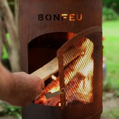 Chimenea de exterior BonGiano LP corten de Bonfeu