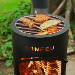 Chimenea de exterior BonGiano LP negra de Bonfeu