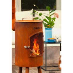 Chimenea de exterior BonGiano SP corten de Bonfeu