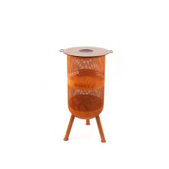 Estufa de exterior BonVes 34 corten de Bonfeu con plancha opcional