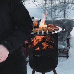 Foto de ambiente de la BonPlancha V34 cocinando