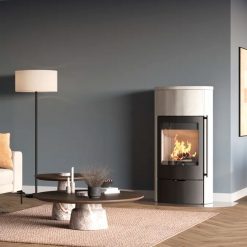 Foto de ambiente de la estufa de leña Jubilee 35 M de Lotus.