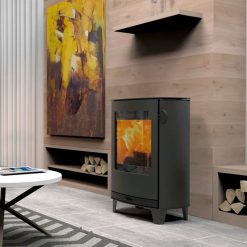 Foto de ambiente de la estufa de leña Jubilee Base de Lotus.