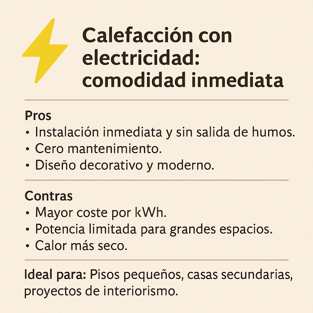 Infografía pros y contra Electricidad
